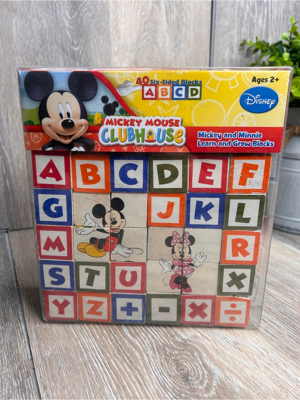 Disney Mickey Mouse Clubhouse Wooden Alphabet Blocks - Multicolor 40ct